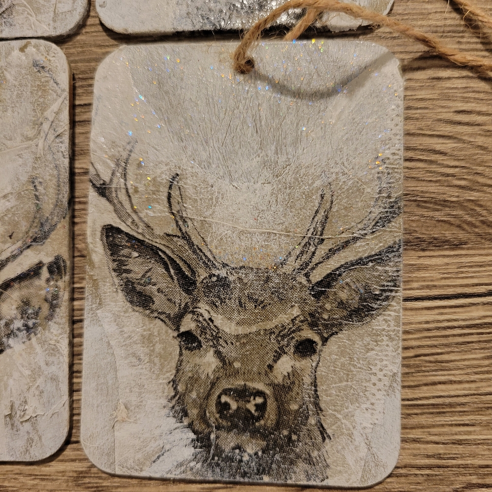 Rustic Deer Gift Tags Set - Picture 2 of 3